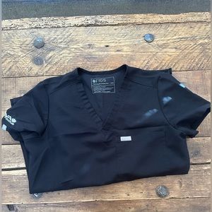 Black scrub top